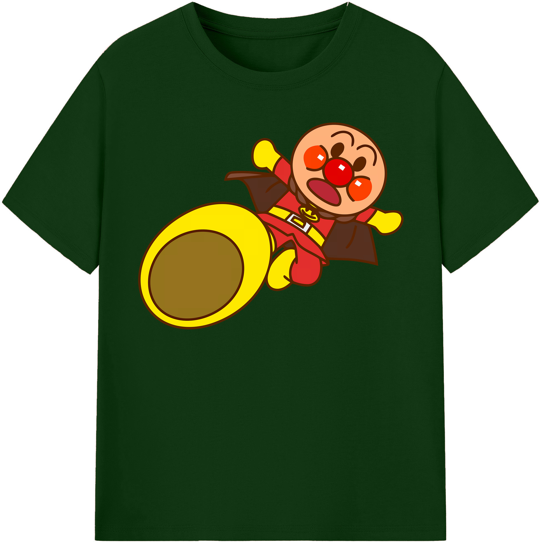 （画像用） アンパンマン Anpanman 綿100％半袖Tシャツ（フロントプリント）